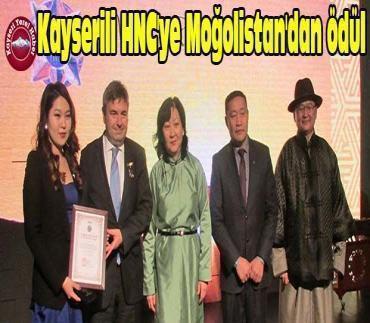 Kayserili HNC'ye Moğolistan'dan ödül